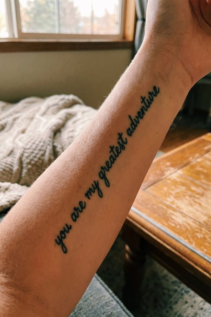 "You Are My Greatest Adventure"