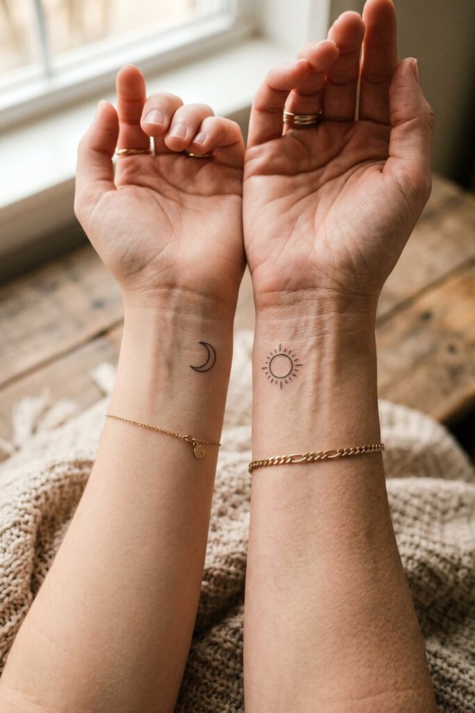 Sun and Moon Tattoo