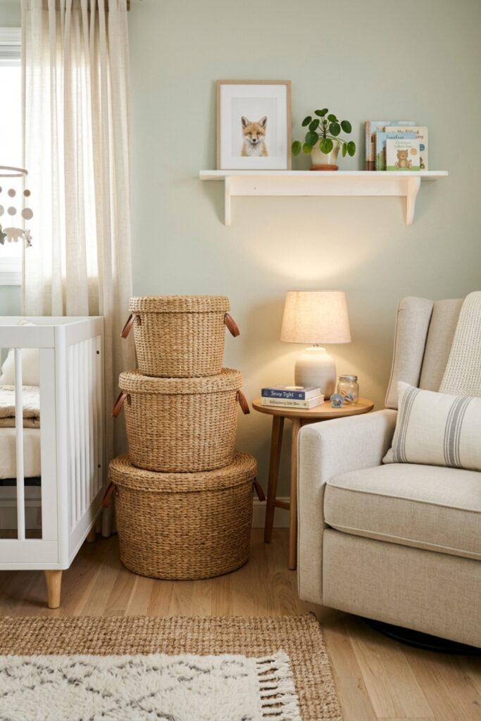 Hidden Woven Storage
