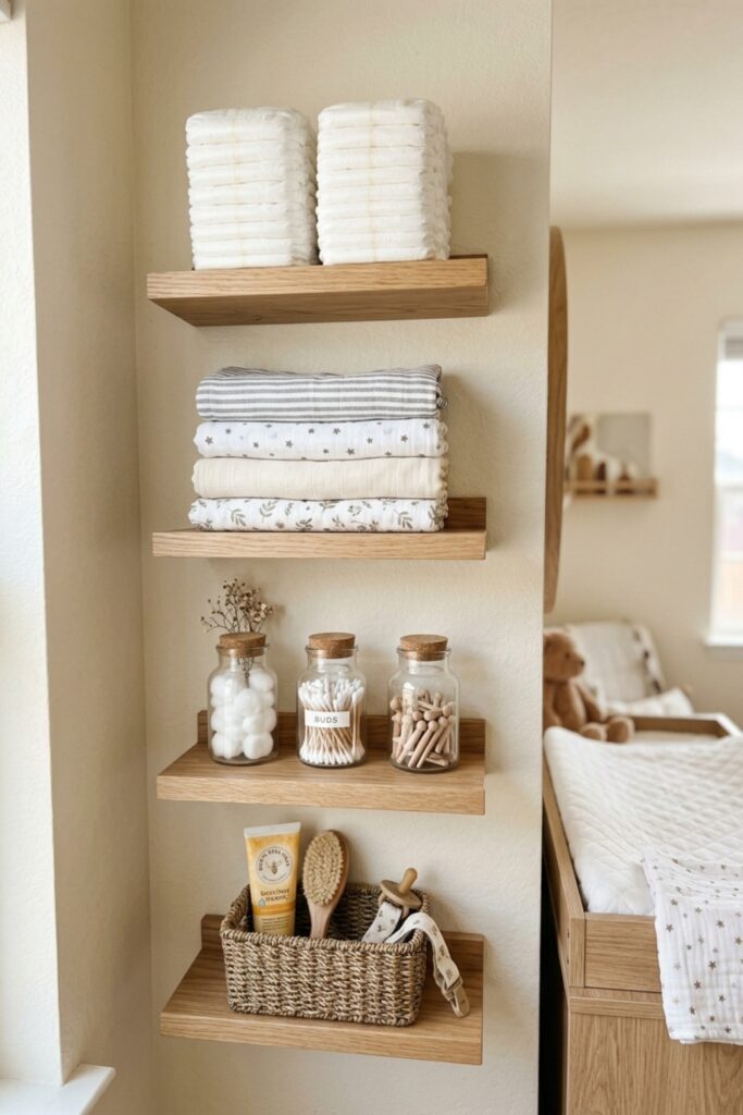 Vertical Floating Shelves