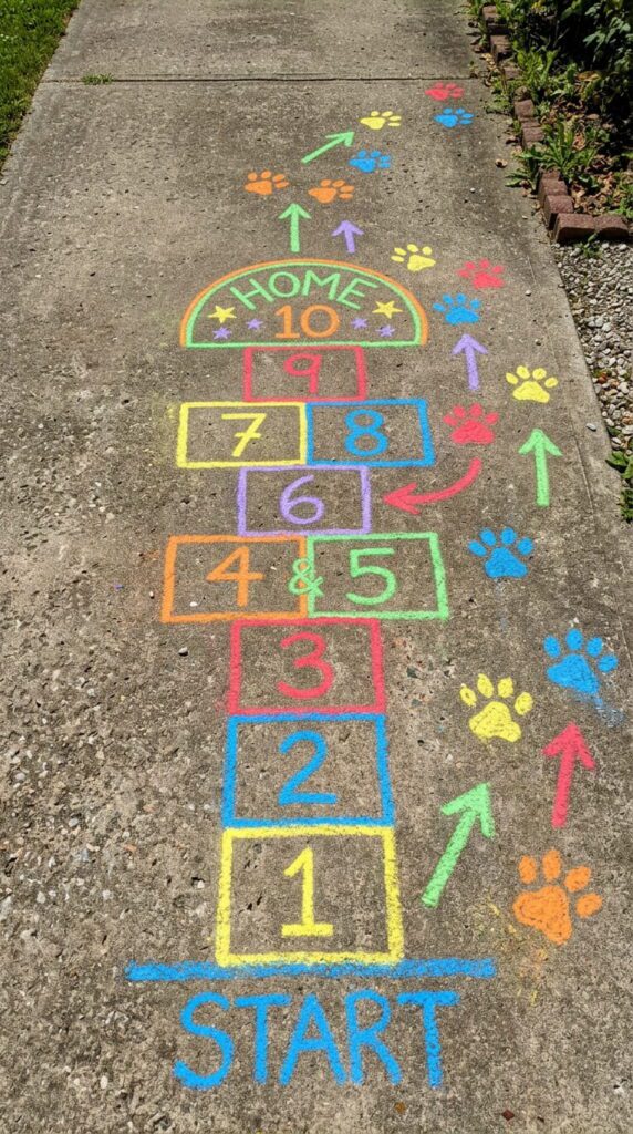 Chalk Obstacle Course