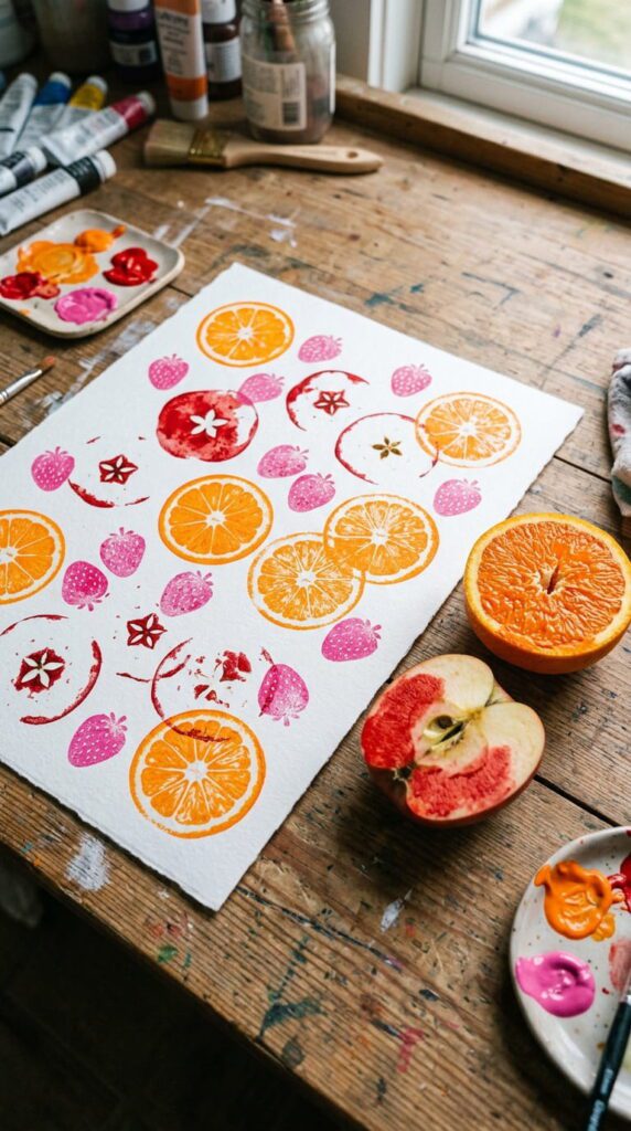 Fruit Stamp Art
