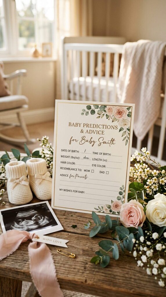 Baby Predictions Card