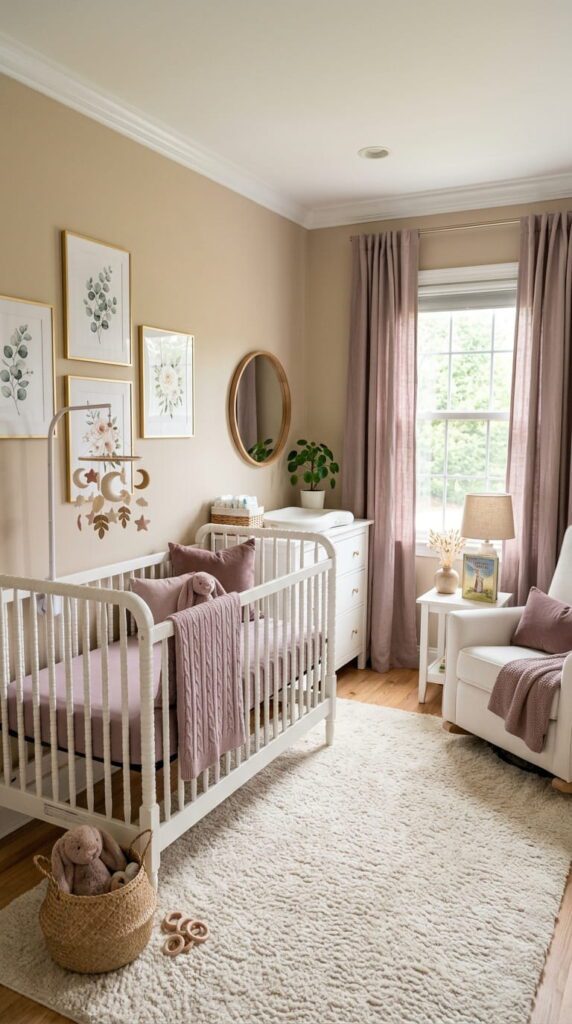 Muted Mauve Accents