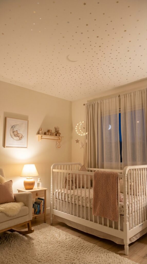 Ceiling Wallpaper or Painted Stars