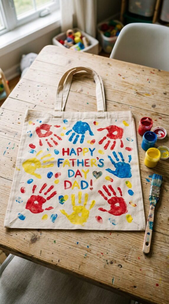 Custom Painted Tote Bag