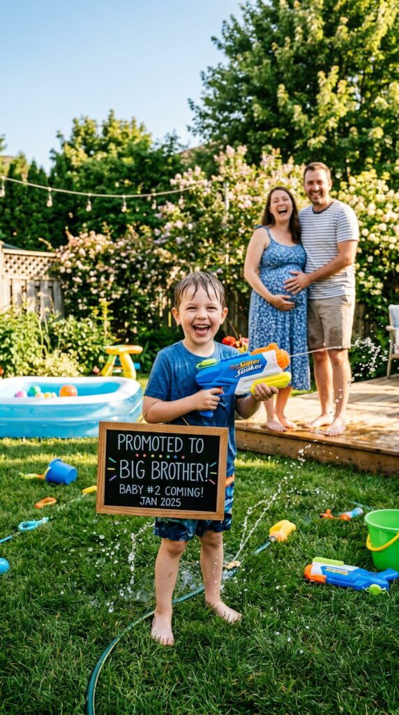 Sibling Water Gun Announcement