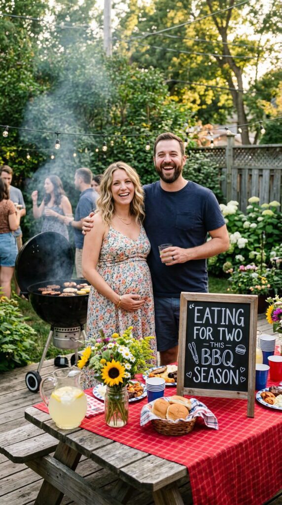 BBQ Pregnancy Reveal