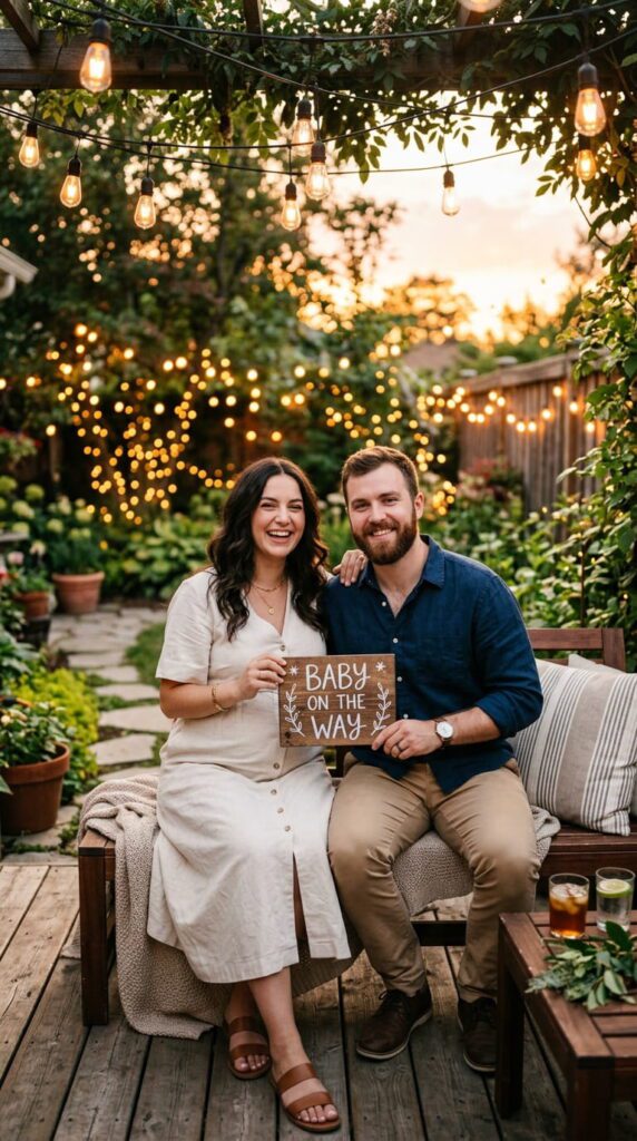 Backyard String Light Photo