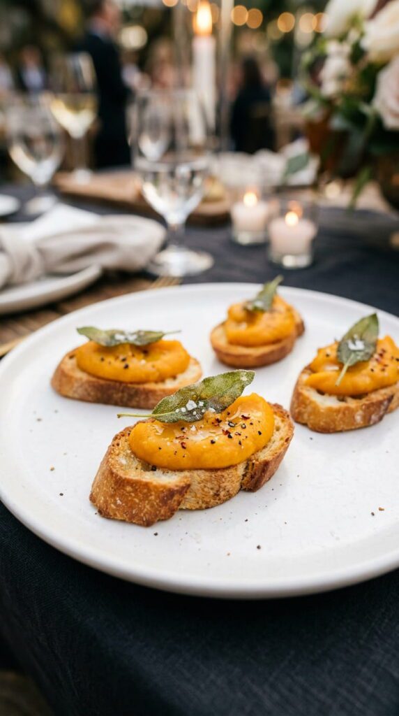 Butternut Squash and Sage Crostini