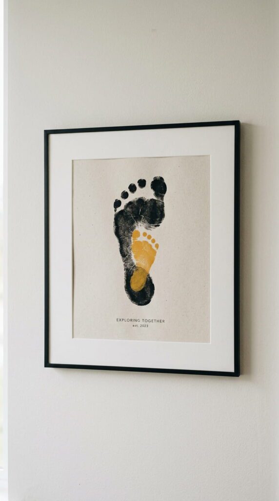 "Following in His Footsteps" Art