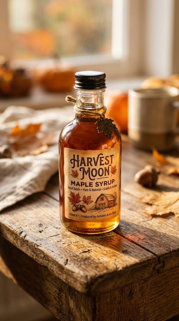 Miniature Bottles of Local Maple Syrup