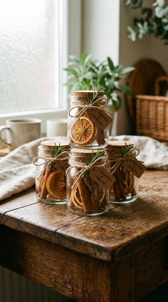 Mini Mason Jars of Mulling Spices