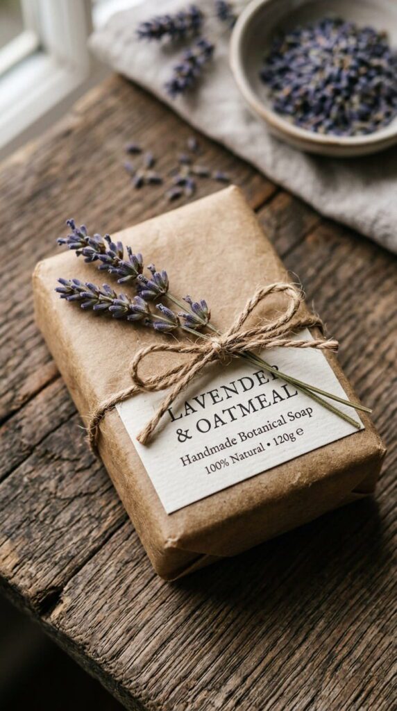 Custom-Wrapped Artisanal Soap