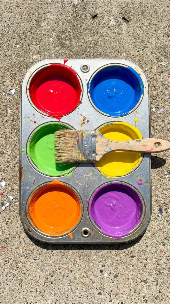 Homemade Sidewalk Paint