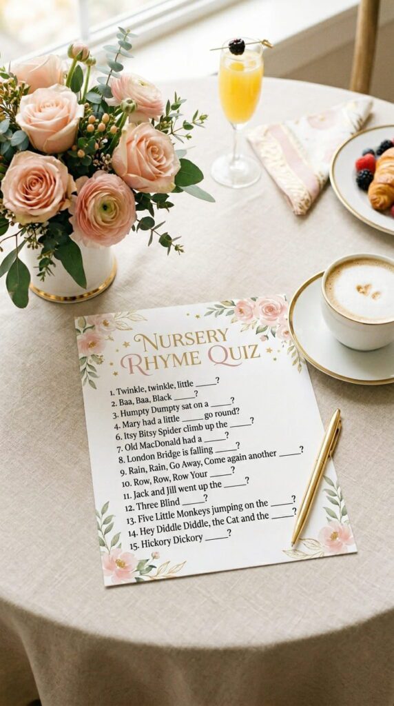 Nursery Rhyme Quiz