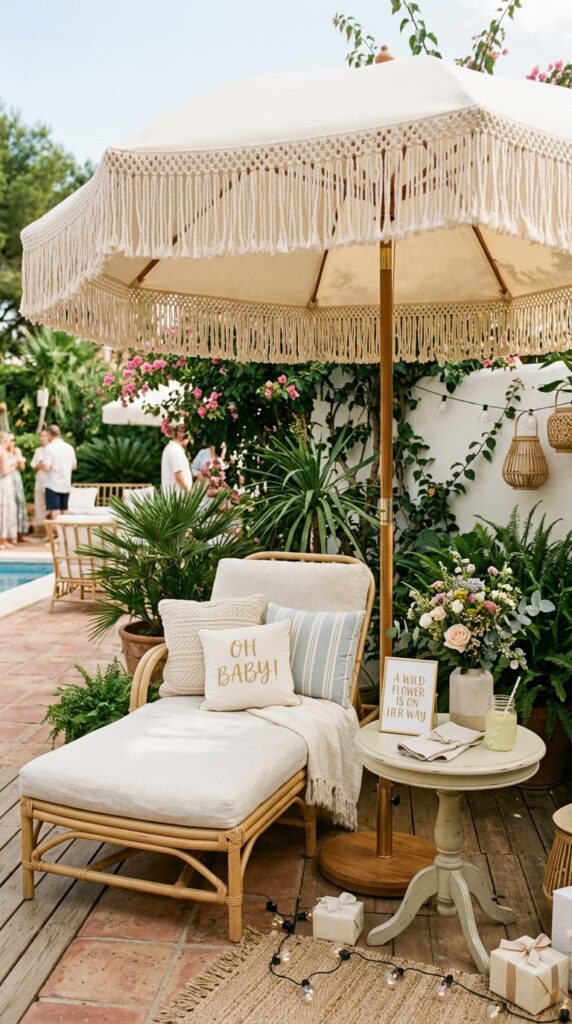 Vintage Fringed Umbrellas