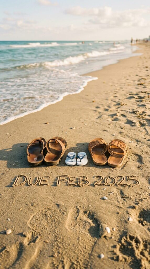 Tiny Flip Flops in the Sand
