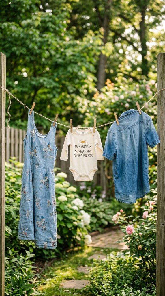 Baby Clothes on a Clothesline