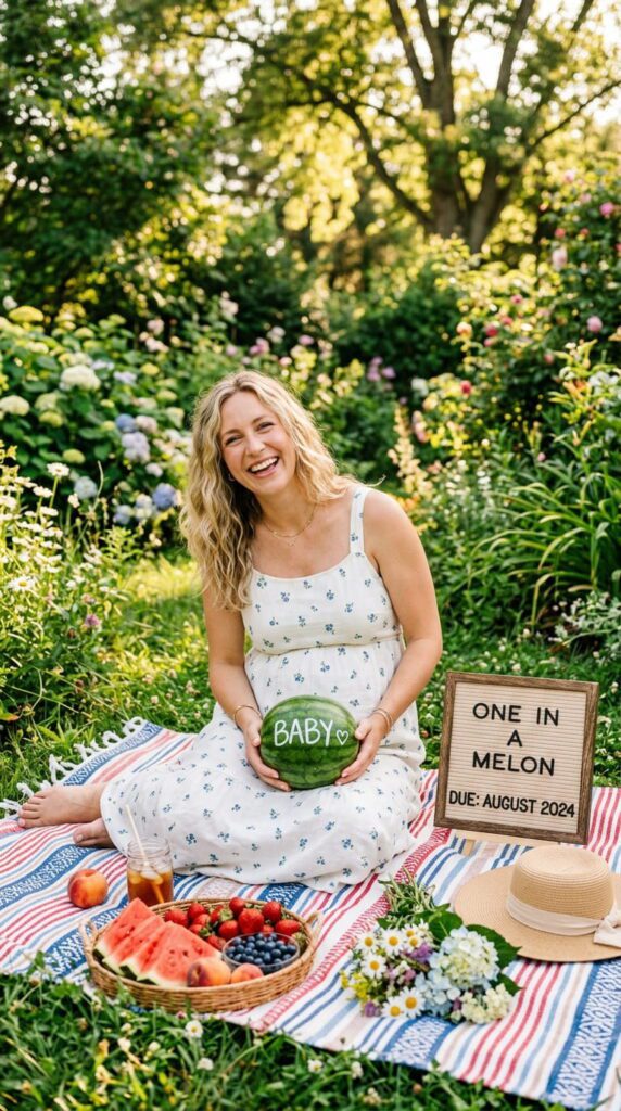 Watermelon Pregnancy Announcement