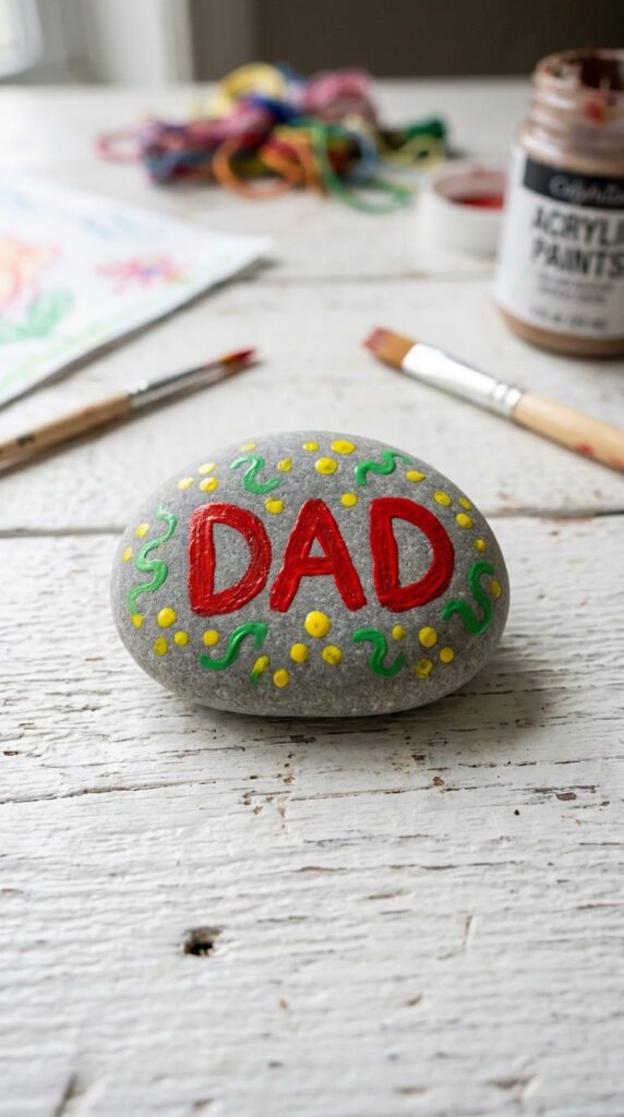 Painted Rock Paperweight