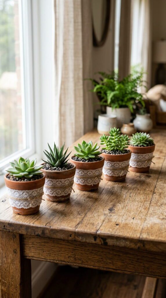 Mini Potted Succulents