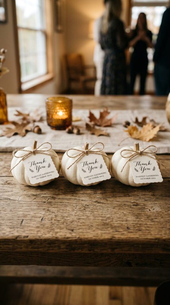 Miniature White Pumpkins