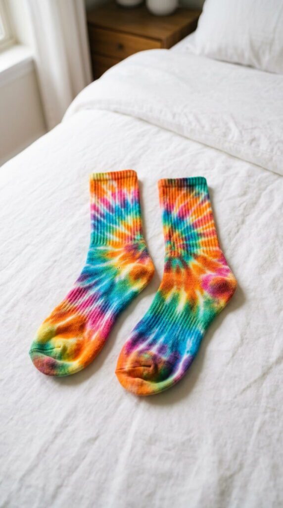 Tie-Dye "Dad" Socks