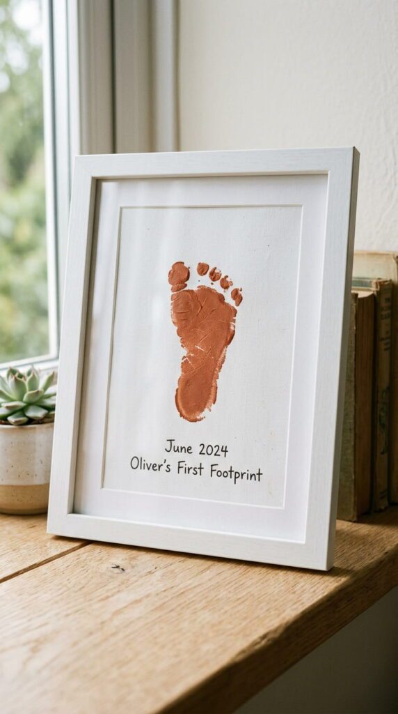 Footprint "World's Best Dad" Print
