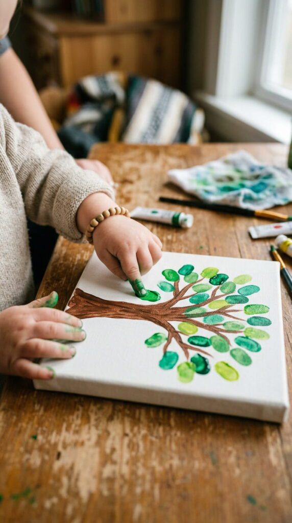 Fingerprint Tree Canvas