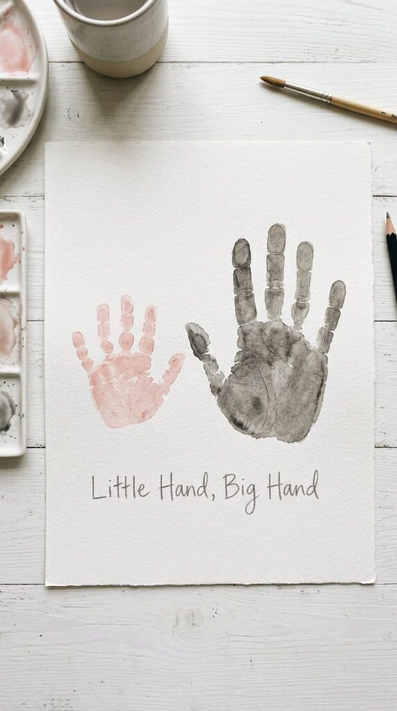 "Daddy and Me" Handprint Pair