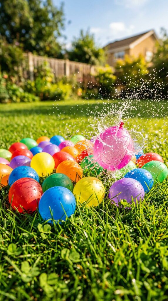 Backyard Water Balloon Stomp