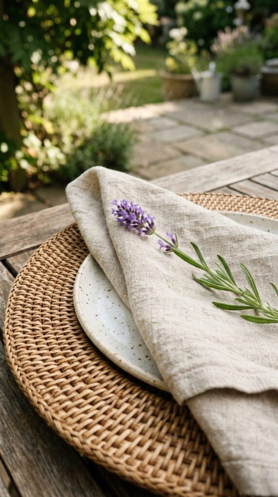 Woven Rattan and Wicker Accents