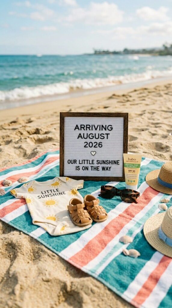 Beach Towel Flat Lay