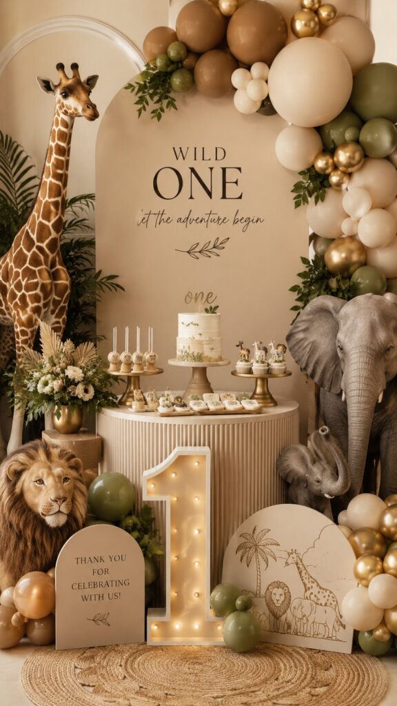 Safari First Birthday