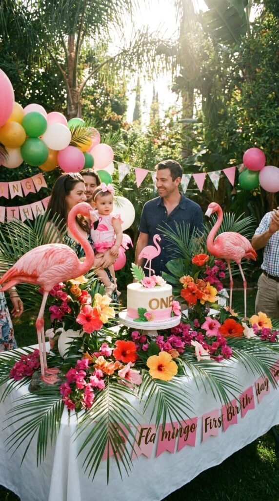 Flamingo First Birthday