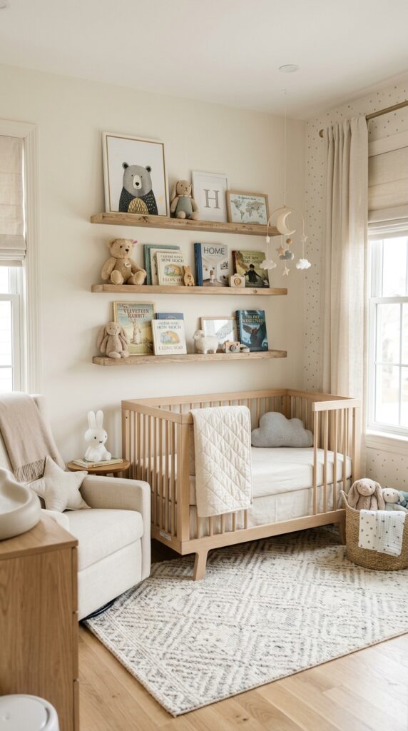 Floating Shelves with Decor