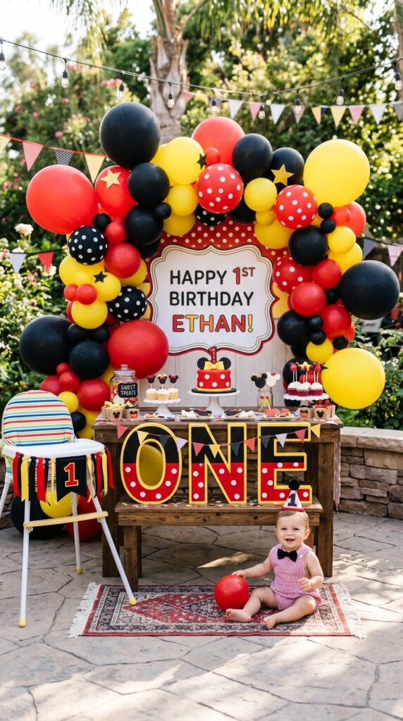 Mickey Mouse First Birthday