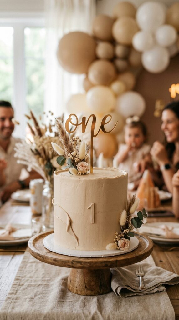 Minimalist Neutral Birthday