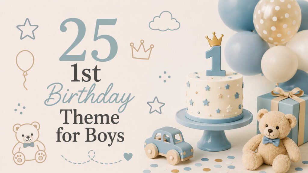first birthday theme for boys
