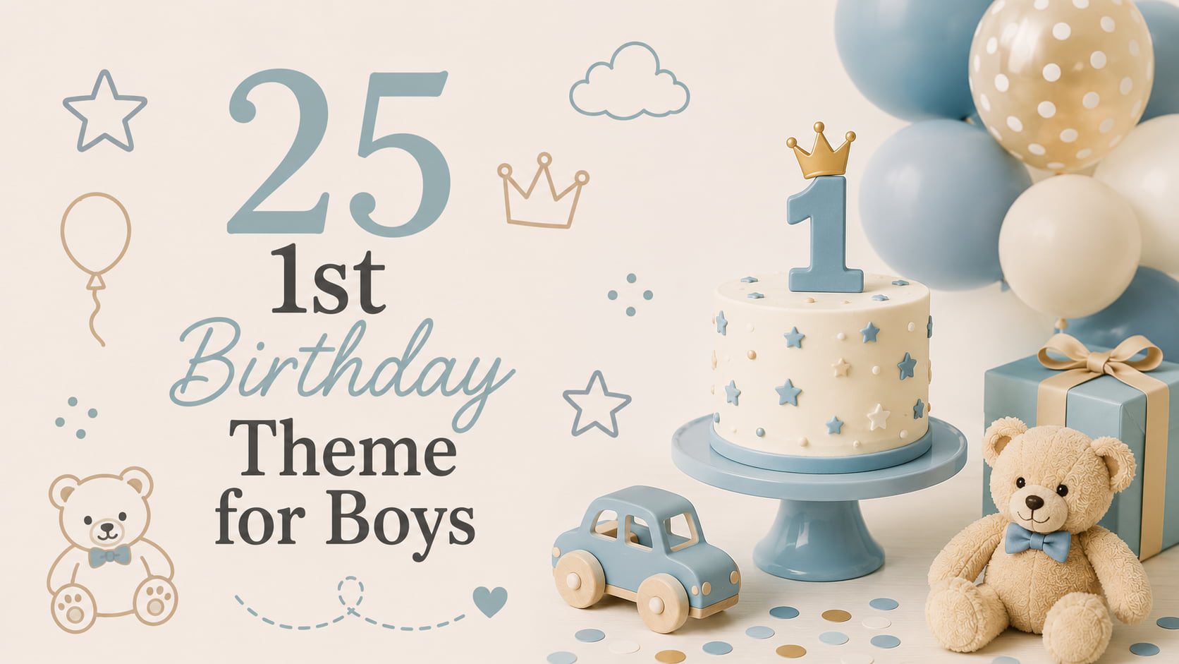 first birthday theme for boys