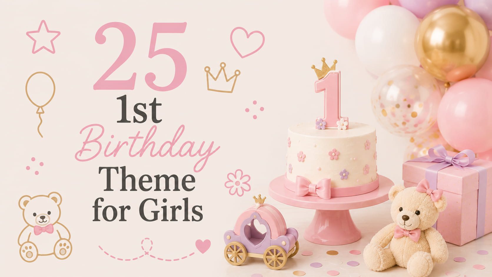 first birthday theme for girls