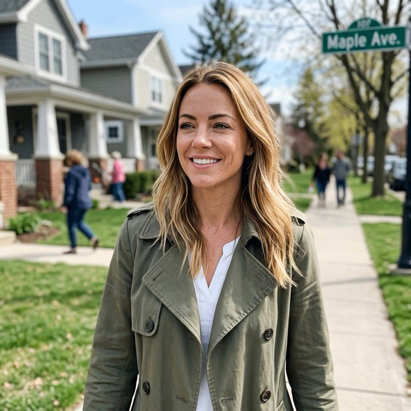 Sloane walking outdoors