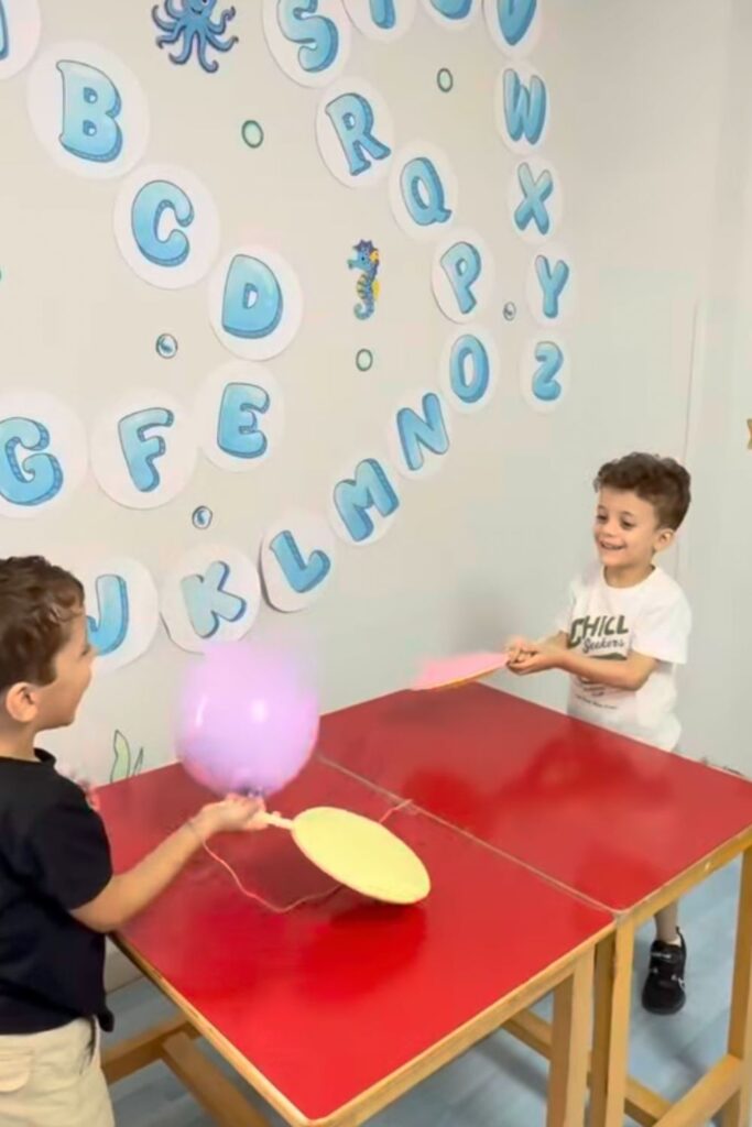 Hallway Balloon Tennis