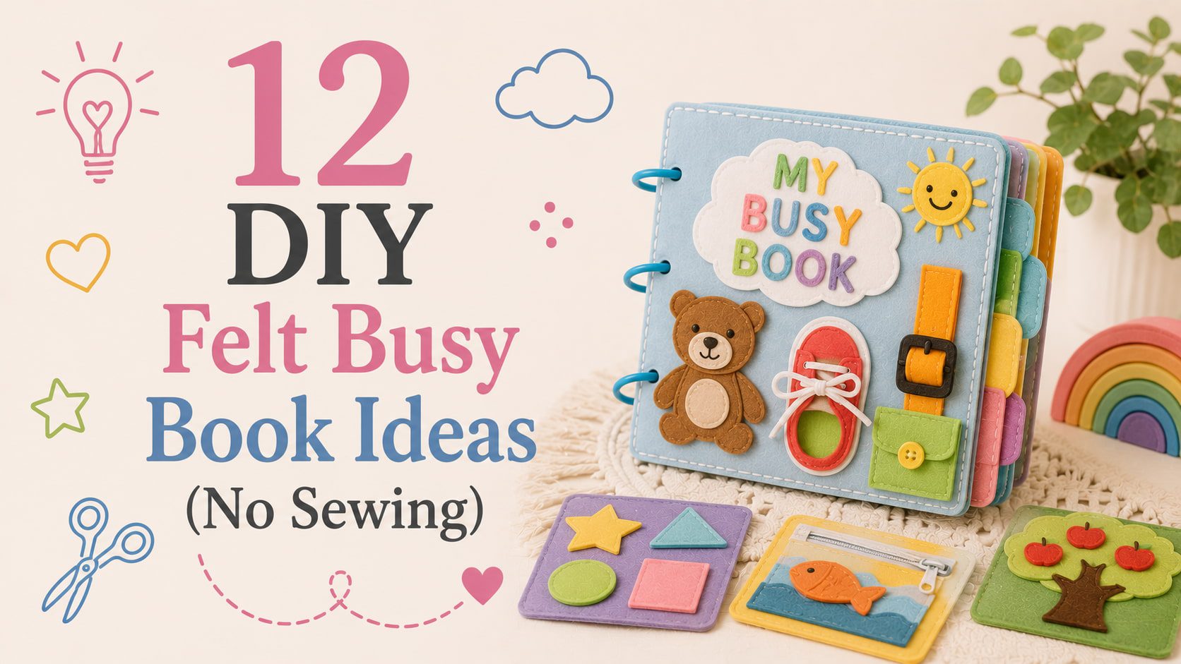 Easy DIY Felt Busy Book Ideas