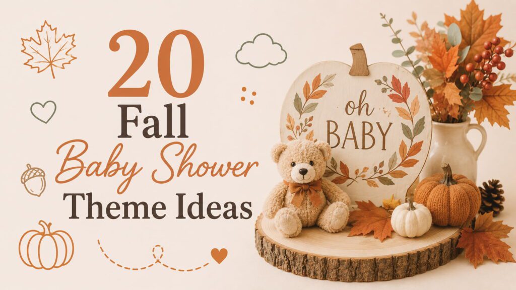 fall baby shower theme ideas