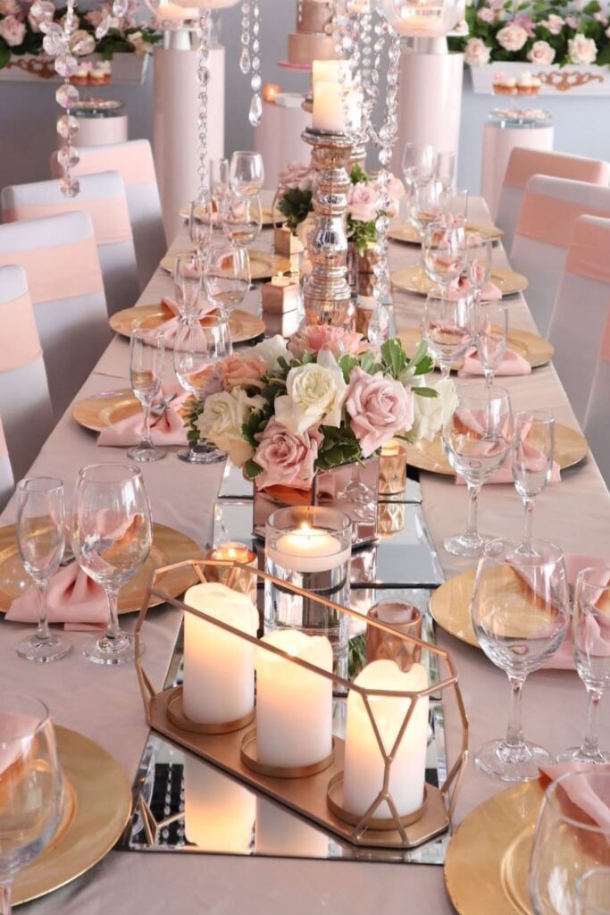 Blush & Gold Champagne Mocktail Soiree