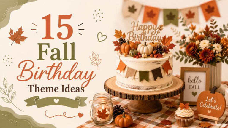 fall birthday themes for kids