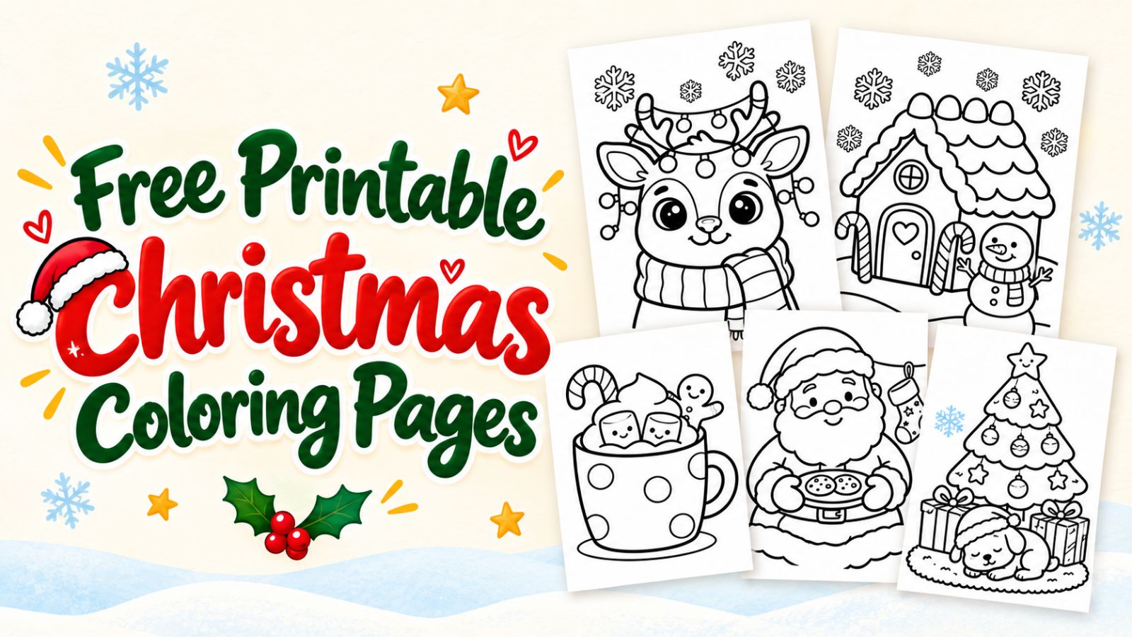 free printable christmas pages