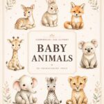 watercolor animals clipart bundle